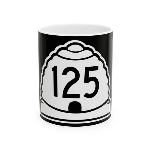 Utah 125 (Utah) (Road Sign) White Coffee Mug 11oz - Go Mug Yourself