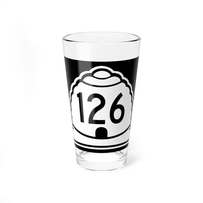 Utah 126 (Utah) (Road Sign) Pint Glass 16oz 16oz - Go Mug Yourself