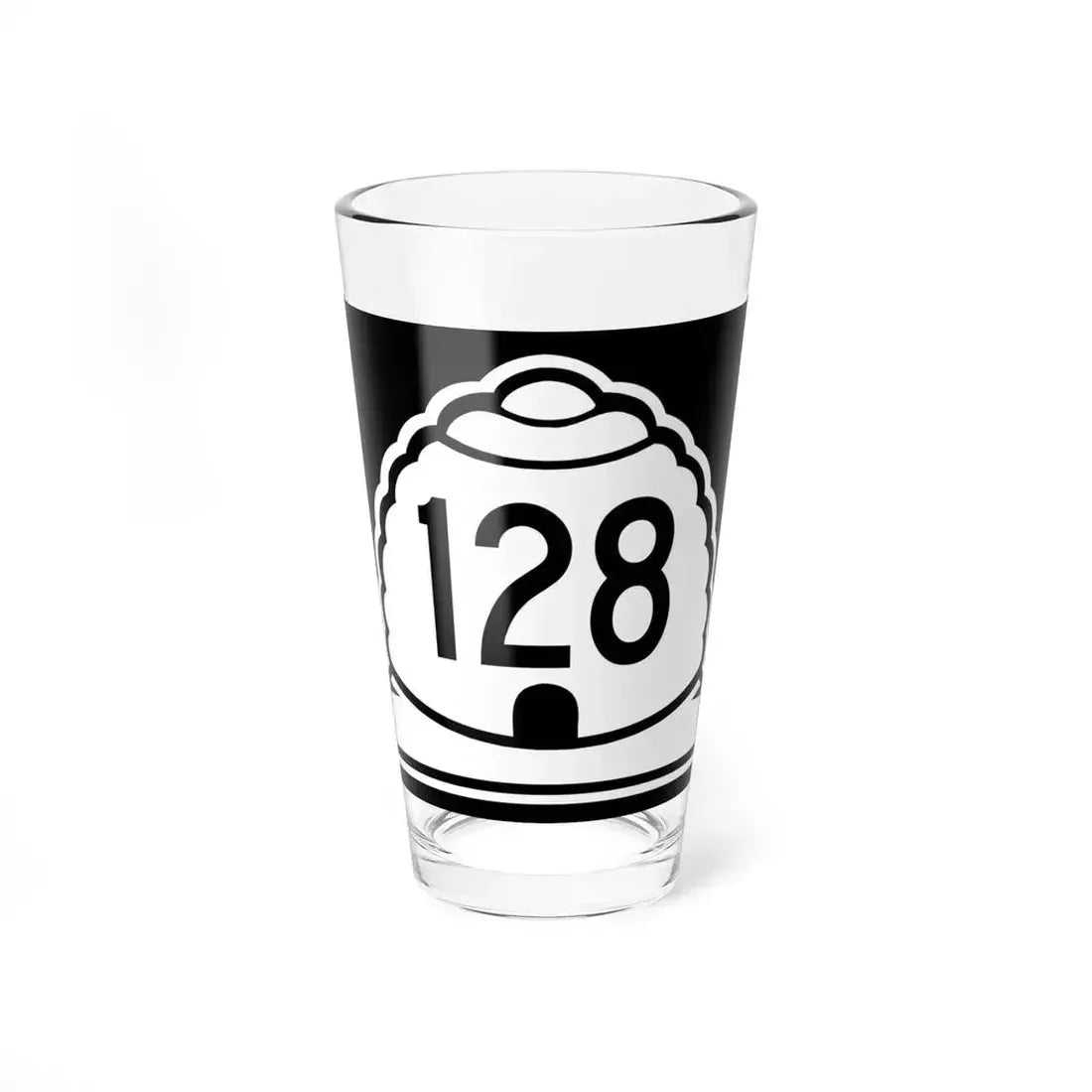 Utah 128 (Utah) (Road Sign) Pint Glass 16oz 16oz - Go Mug Yourself