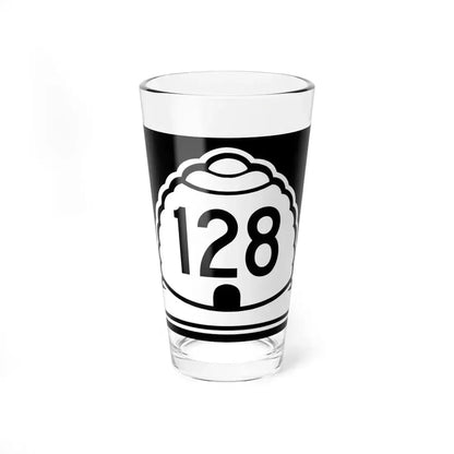Utah 128 (Utah) (Road Sign) Pint Glass 16oz 16oz - Go Mug Yourself