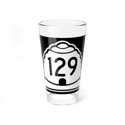 Utah 129 (Utah) (Road Sign) Pint Glass 16oz 16oz - Go Mug Yourself