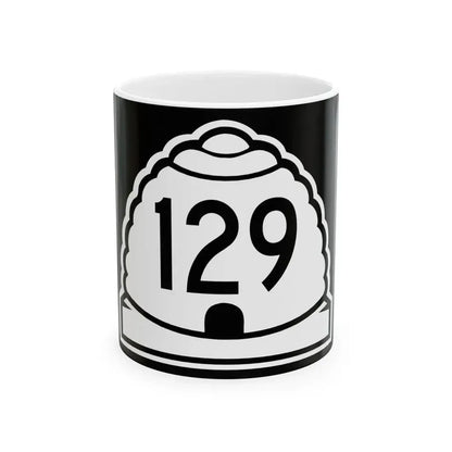 Utah 129 (Utah) (Road Sign) White Coffee Mug 11oz - Go Mug Yourself