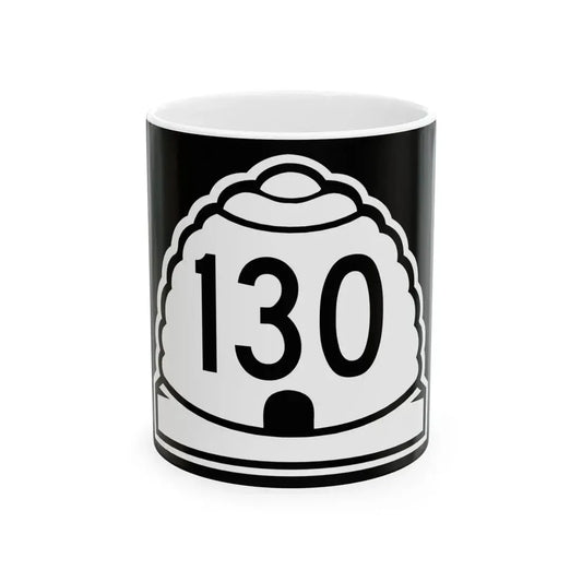 Utah 130 (Utah) (Road Sign) White Coffee Mug 11oz - Go Mug Yourself