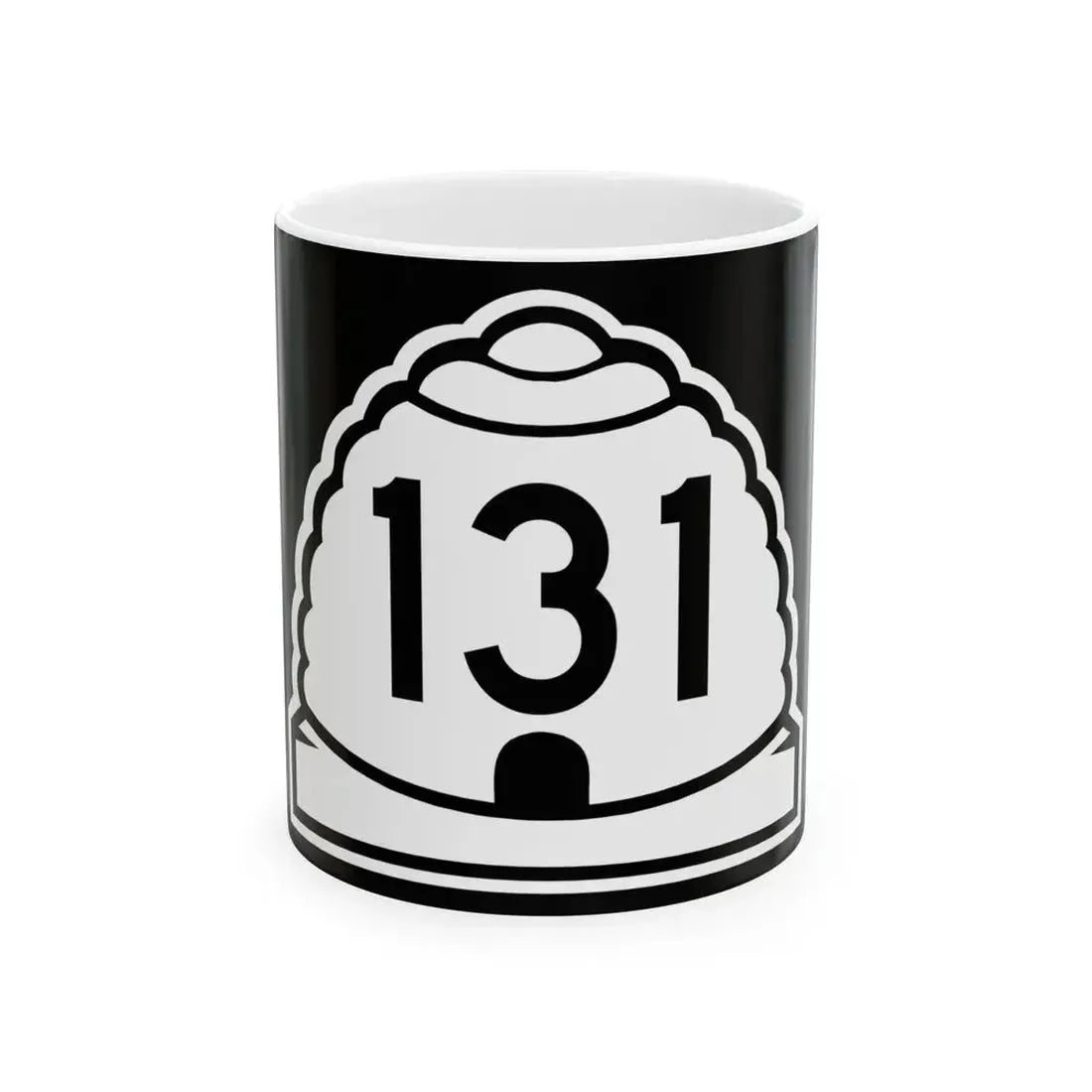 Utah 131 (Utah) (Road Sign) White Coffee Mug 11oz - Go Mug Yourself