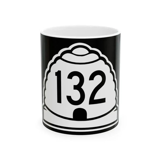 Utah 132 (Utah) (Road Sign) White Coffee Mug 11oz - Go Mug Yourself