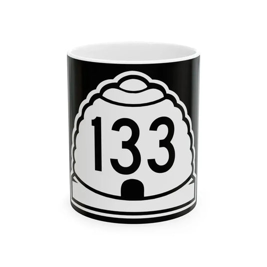 Utah 133 (Utah) (Road Sign) White Coffee Mug 11oz - Go Mug Yourself