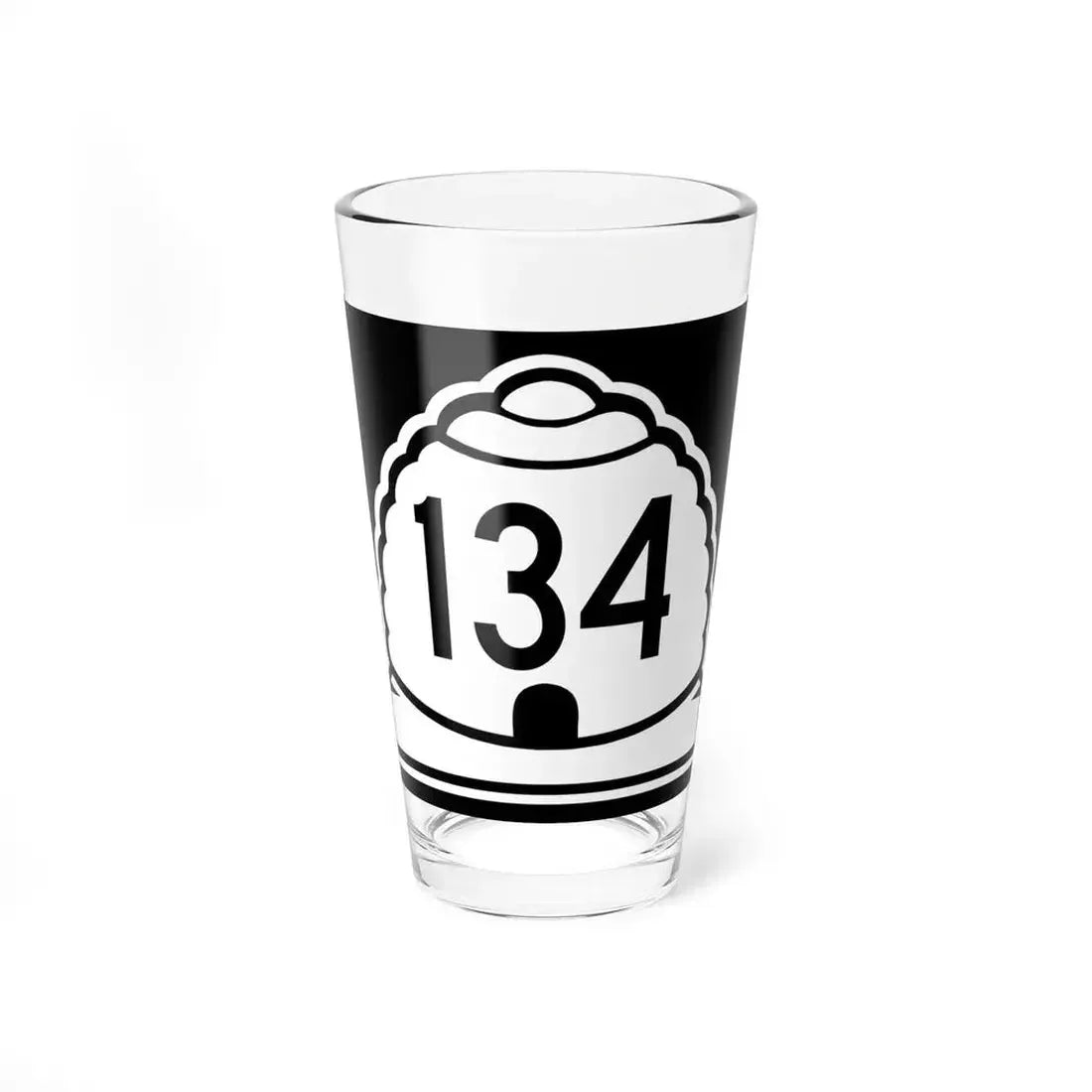 Utah 134 (Utah) (Road Sign) Pint Glass 16oz 16oz - Go Mug Yourself