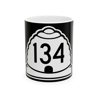 Utah 134 (Utah) (Road Sign) White Coffee Mug 11oz - Go Mug Yourself
