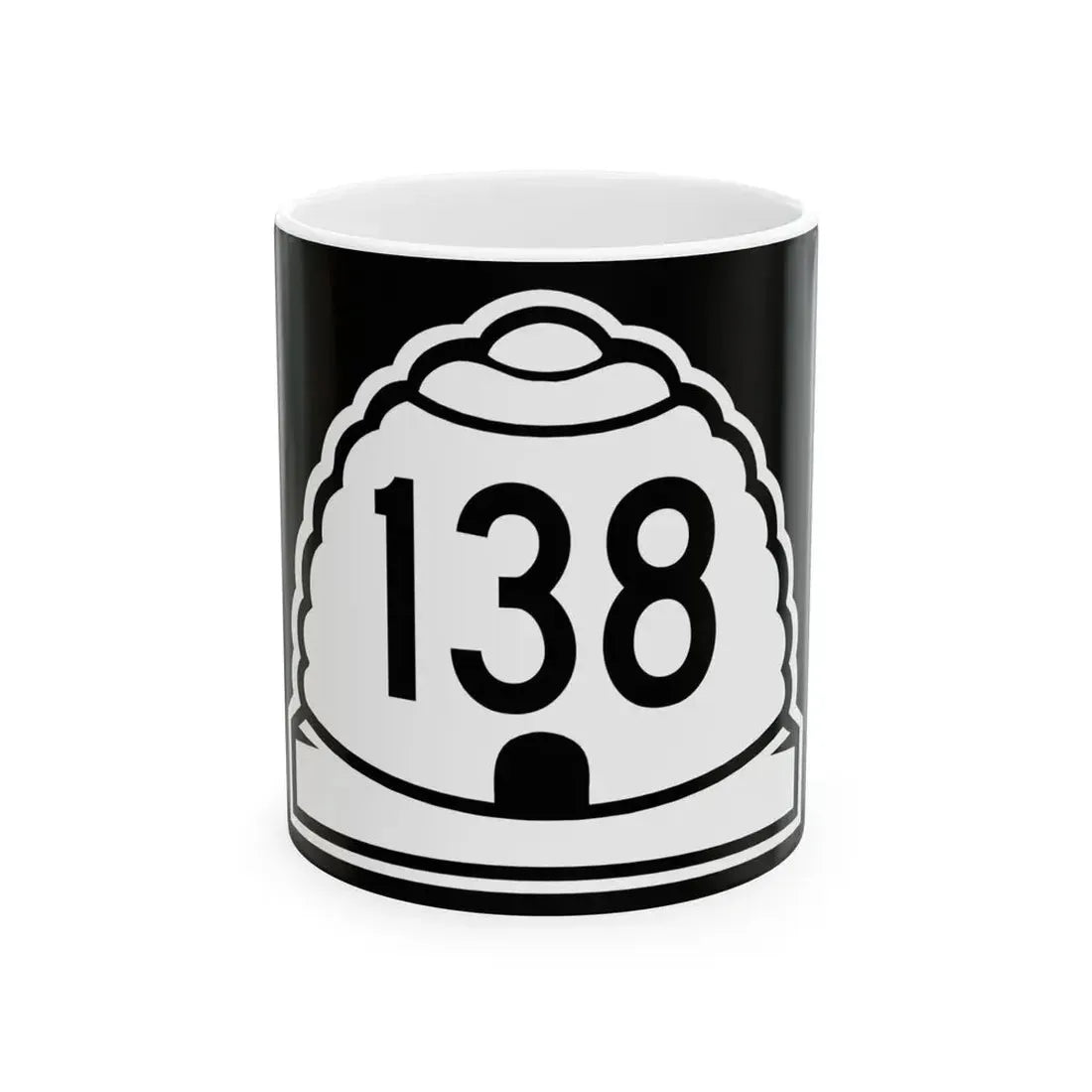 Utah 138 (Utah) (Road Sign) White Coffee Mug 11oz - Go Mug Yourself