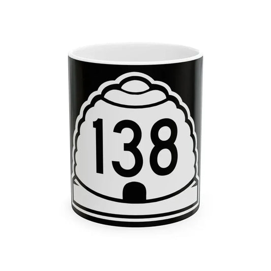 Utah 138 (Utah) (Road Sign) White Coffee Mug 11oz - Go Mug Yourself