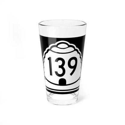 Utah 139 (Utah) (Road Sign) Pint Glass 16oz 16oz - Go Mug Yourself