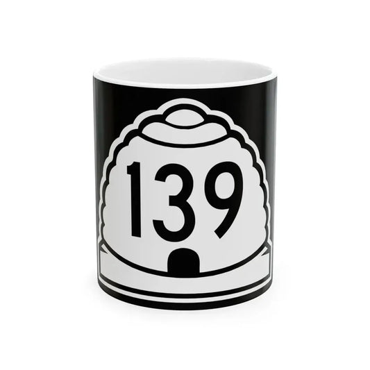 Utah 139 (Utah) (Road Sign) White Coffee Mug 11oz - Go Mug Yourself