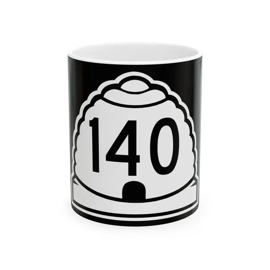 Utah 140 (Utah) (Road Sign) White Coffee Mug 11oz - Go Mug Yourself