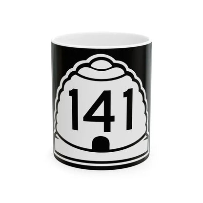 Utah 141 (Utah) (Road Sign) White Coffee Mug 11oz - Go Mug Yourself