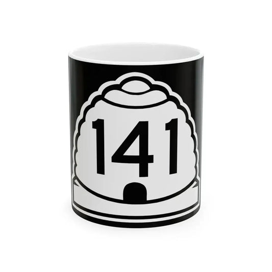 Utah 141 (Utah) (Road Sign) White Coffee Mug 11oz - Go Mug Yourself