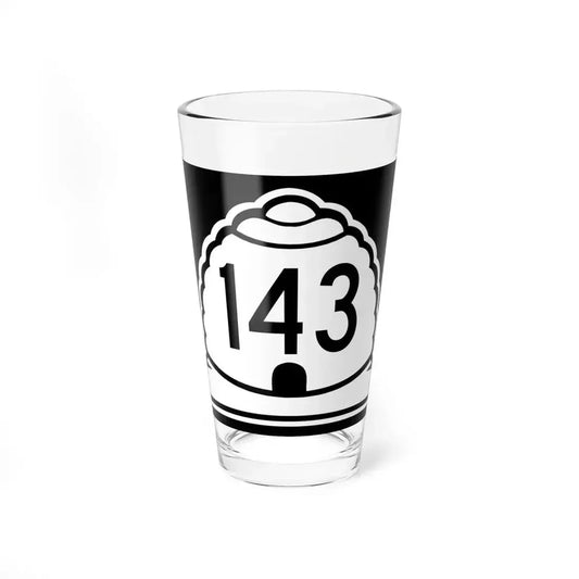 Utah 143 (Utah) (Road Sign) Pint Glass 16oz 16oz - Go Mug Yourself