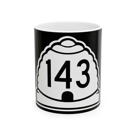 Utah 143 (Utah) (Road Sign) White Coffee Mug 11oz - Go Mug Yourself