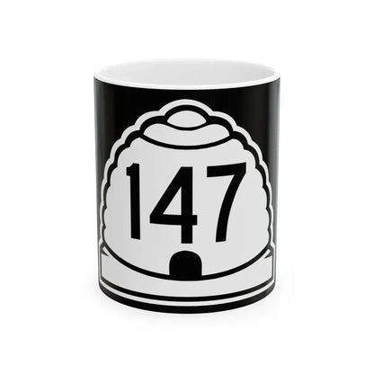 Utah 147 (Utah) (Road Sign) White Coffee Mug 11oz - Go Mug Yourself