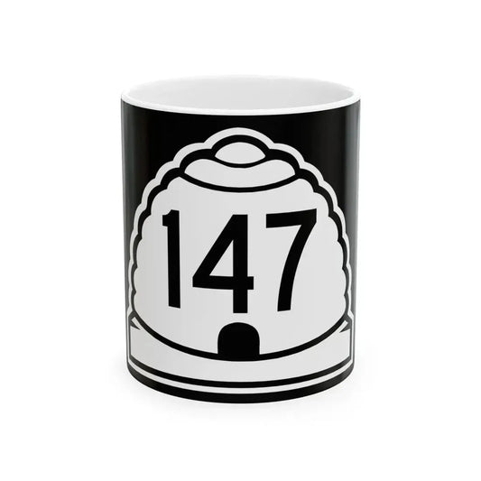 Utah 147 (Utah) (Road Sign) White Coffee Mug 11oz - Go Mug Yourself