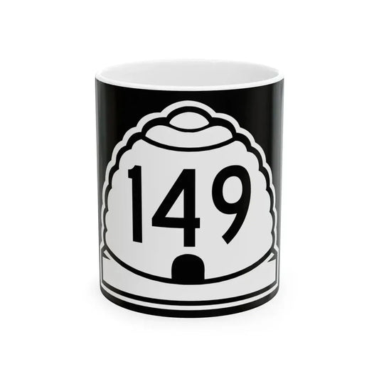 Utah 149 (Utah) (Road Sign) White Coffee Mug - Go Mug Yourself