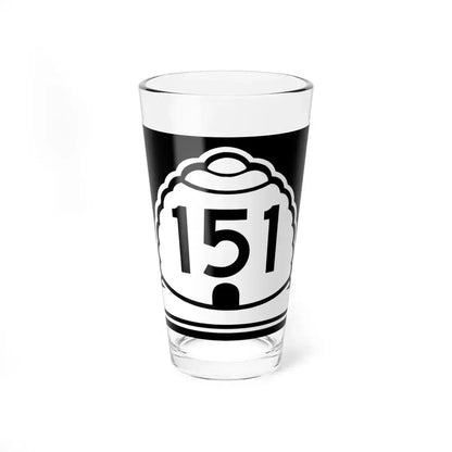 Utah 151 (Utah) (Road Sign) Pint Glass 16oz 16oz - Go Mug Yourself