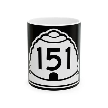 Utah 151 (Utah) (Road Sign) White Coffee Mug 11oz - Go Mug Yourself