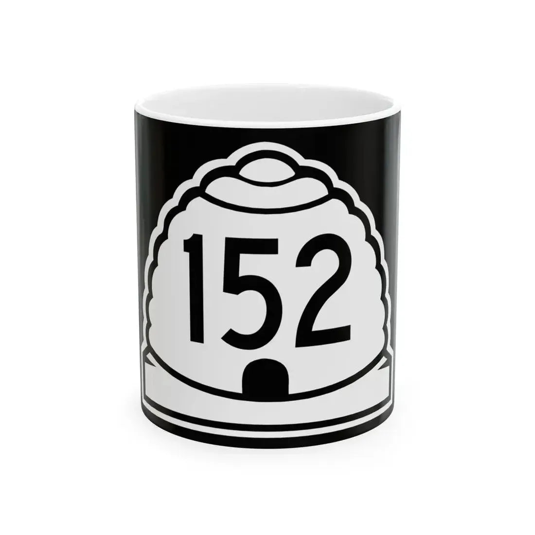 Utah 152 (Utah) (Road Sign) White Coffee Mug 11oz - Go Mug Yourself