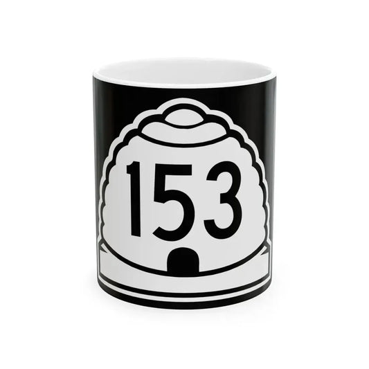 Utah 153 (Utah) (Road Sign) White Coffee Mug 11oz - Go Mug Yourself