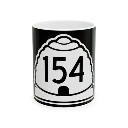 Utah 154 (Utah) (Road Sign) White Coffee Mug 11oz - Go Mug Yourself