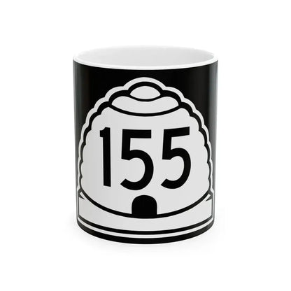 Utah 155 (Utah) (Road Sign) White Coffee Mug 11oz - Go Mug Yourself