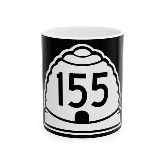 Utah 155 (Utah) (Road Sign) White Coffee Mug 11oz - Go Mug Yourself