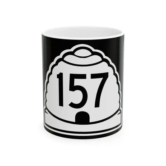 Utah 157 (Utah) (Road Sign) White Coffee Mug 11oz - Go Mug Yourself
