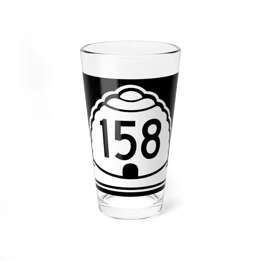 Utah 158 (Utah) (Road Sign) Pint Glass 16oz 16oz - Go Mug Yourself