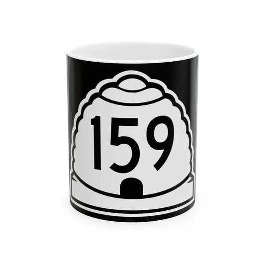 Utah 159 (Utah) (Road Sign) White Coffee Mug 11oz - Go Mug Yourself