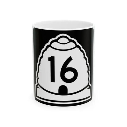 Utah 16 (Utah) (Road Sign) White Coffee Mug 11oz - Go Mug Yourself