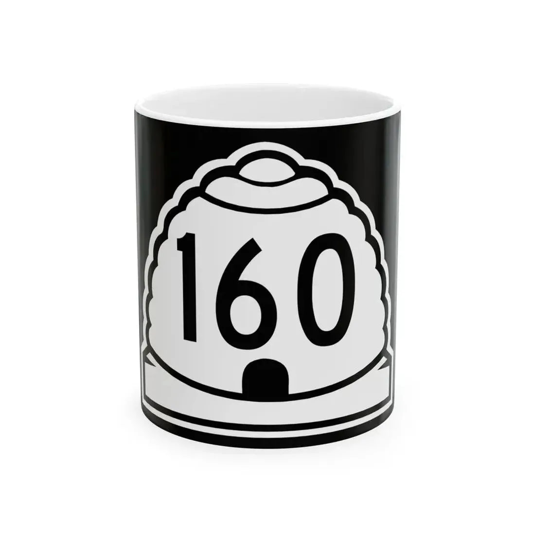 Utah 160 (Utah) (Road Sign) White Coffee Mug 11oz - Go Mug Yourself