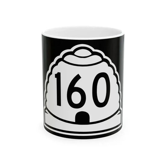 Utah 160 (Utah) (Road Sign) White Coffee Mug 11oz - Go Mug Yourself