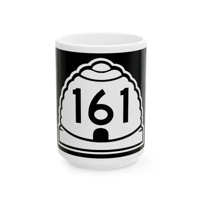 Utah 161 (Utah) (Road Sign) White Coffee Mug 15oz - Go Mug Yourself