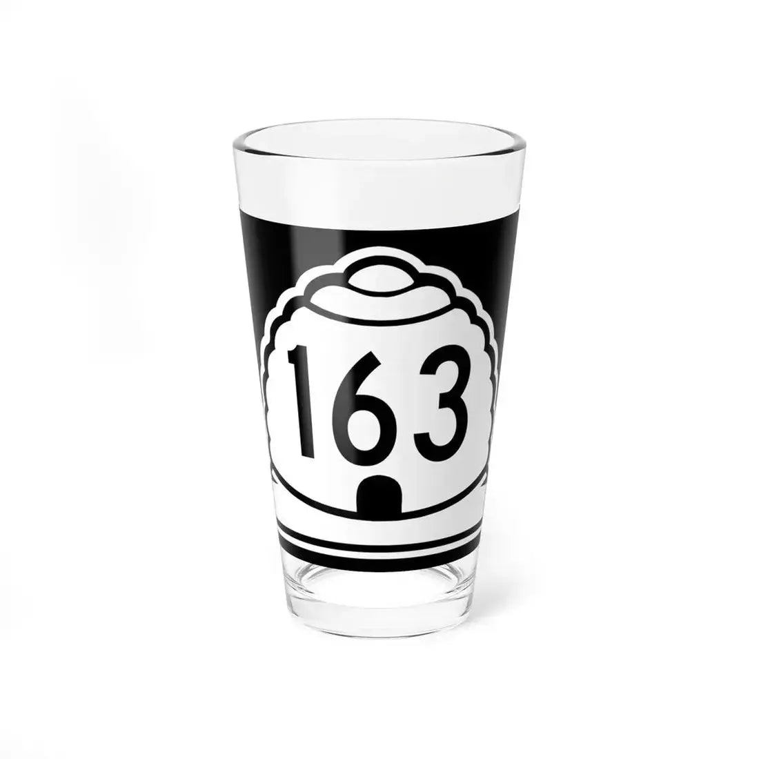 Utah 163 (Utah) (Road Sign) Pint Glass 16oz 16oz - Go Mug Yourself