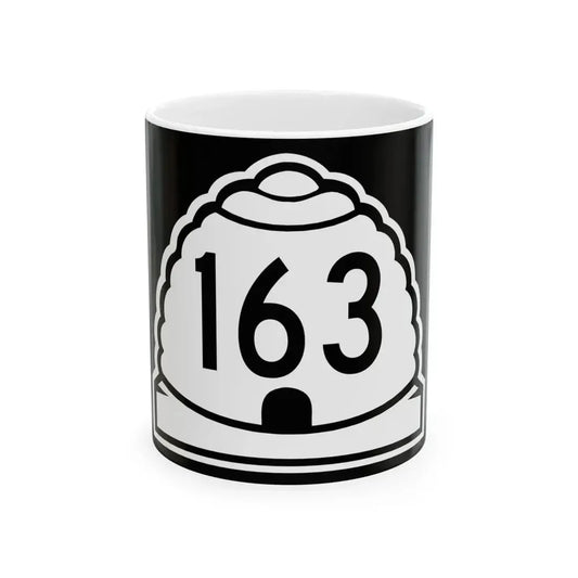 Utah 163 (Utah) (Road Sign) White Coffee Mug 11oz - Go Mug Yourself