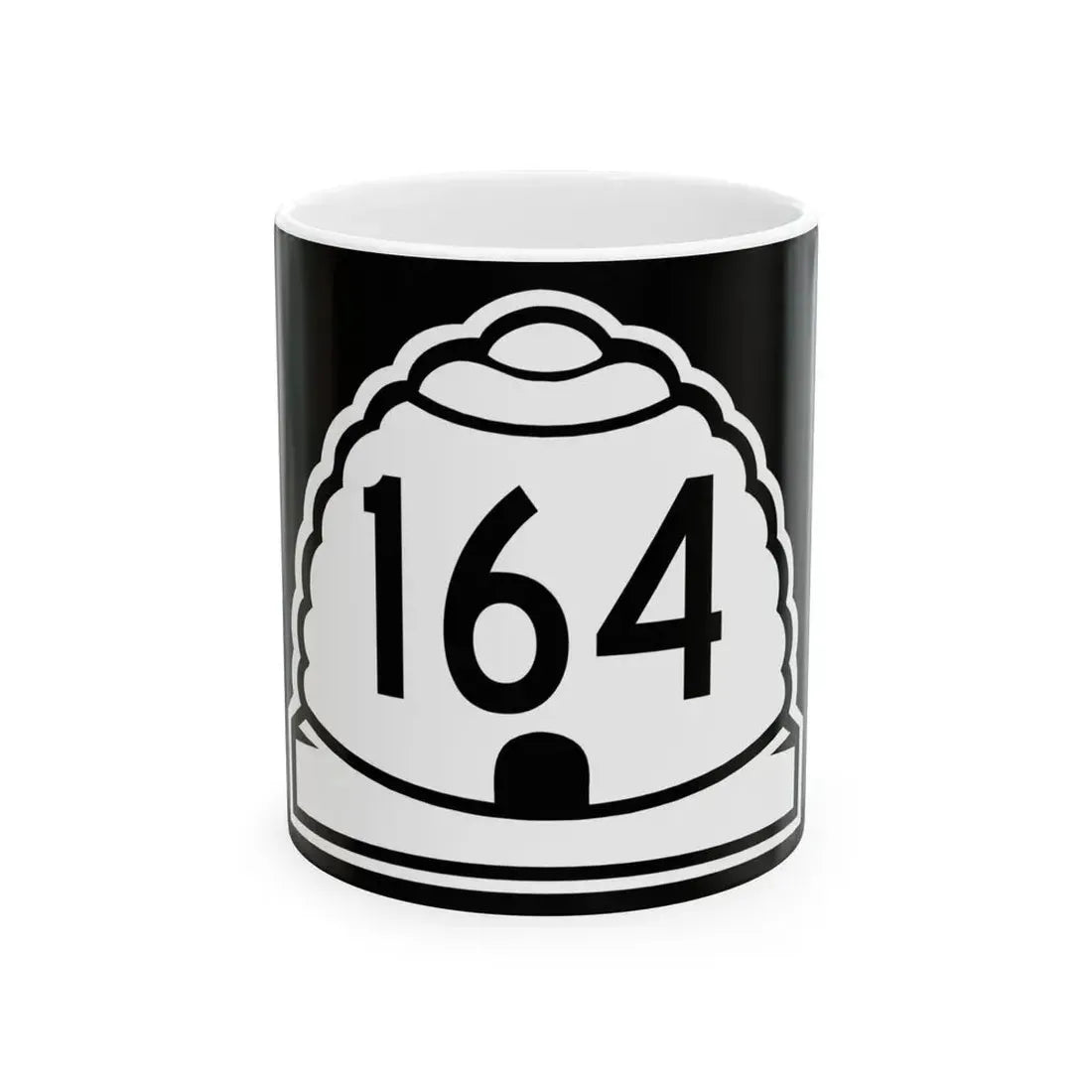 Utah 164 (Utah) (Road Sign) White Coffee Mug 11oz - Go Mug Yourself
