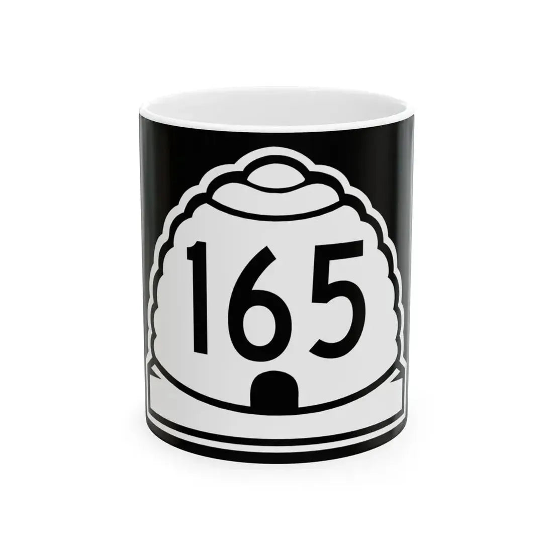 Utah 165 (Utah) (Road Sign) White Coffee Mug 11oz - Go Mug Yourself