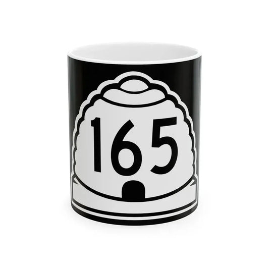 Utah 165 (Utah) (Road Sign) White Coffee Mug 11oz - Go Mug Yourself