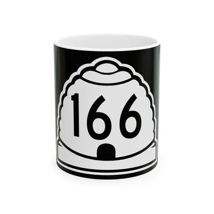 Utah 166 (Utah) (Road Sign) White Coffee Mug 11oz - Go Mug Yourself