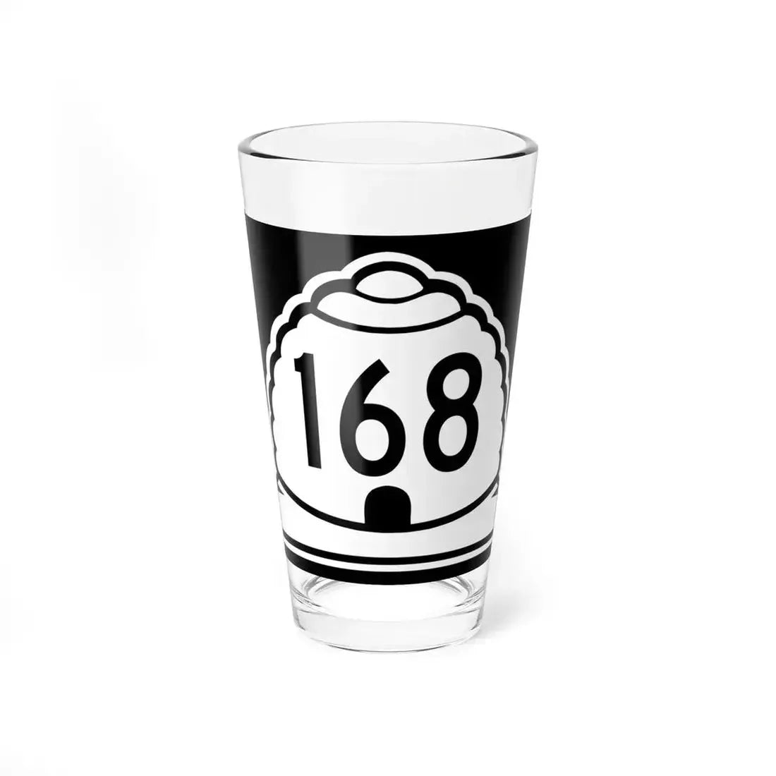 Utah 168 (Utah) (Road Sign) Pint Glass 16oz 16oz - Go Mug Yourself