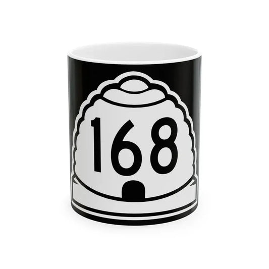 Utah 168 (Utah) (Road Sign) White Coffee Mug 11oz - Go Mug Yourself