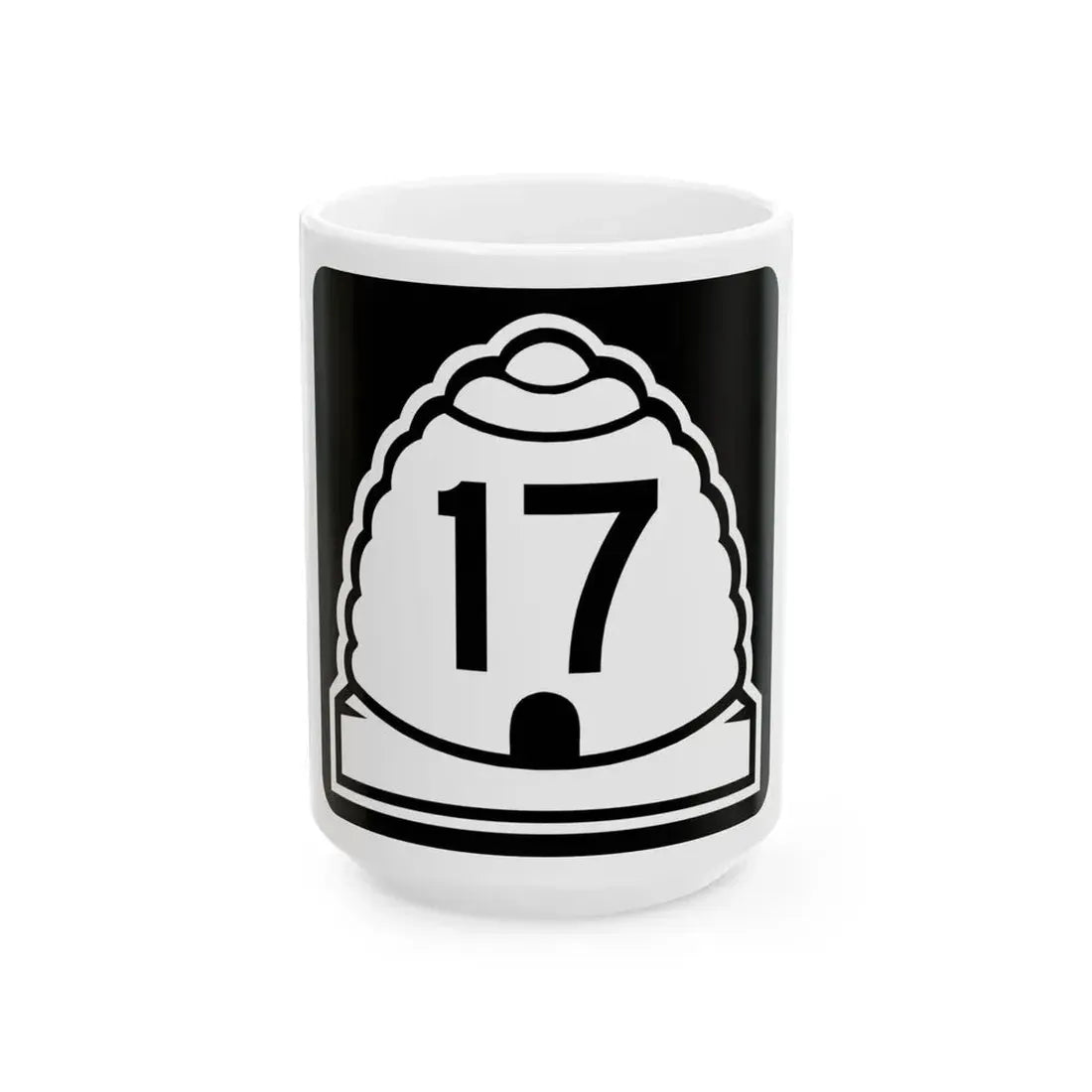 Utah 17 (Utah) (Road Sign) White Coffee Mug 15oz - Go Mug Yourself