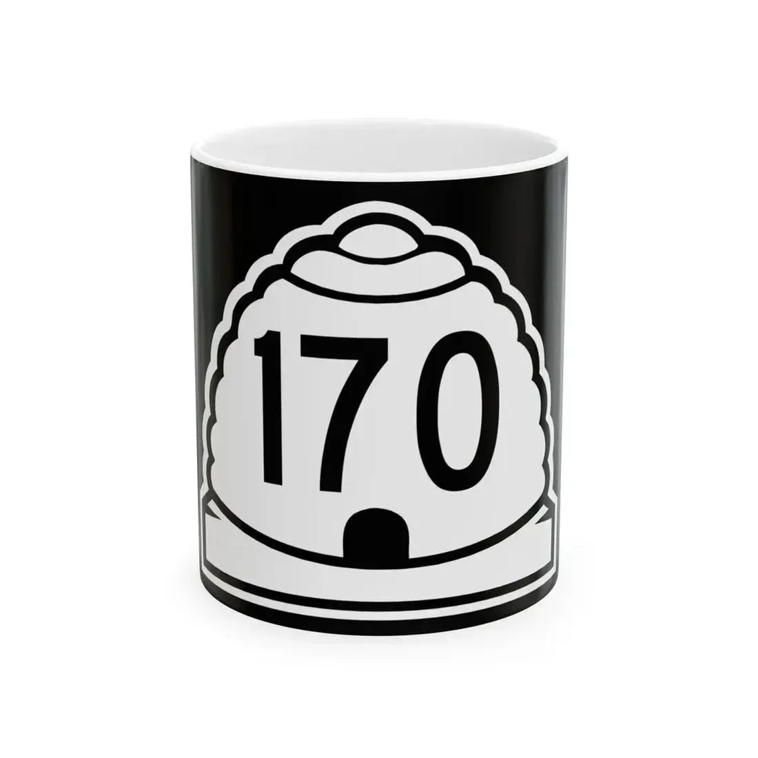 Utah 170 (Utah) (Road Sign) White Coffee Mug 11oz - Go Mug Yourself