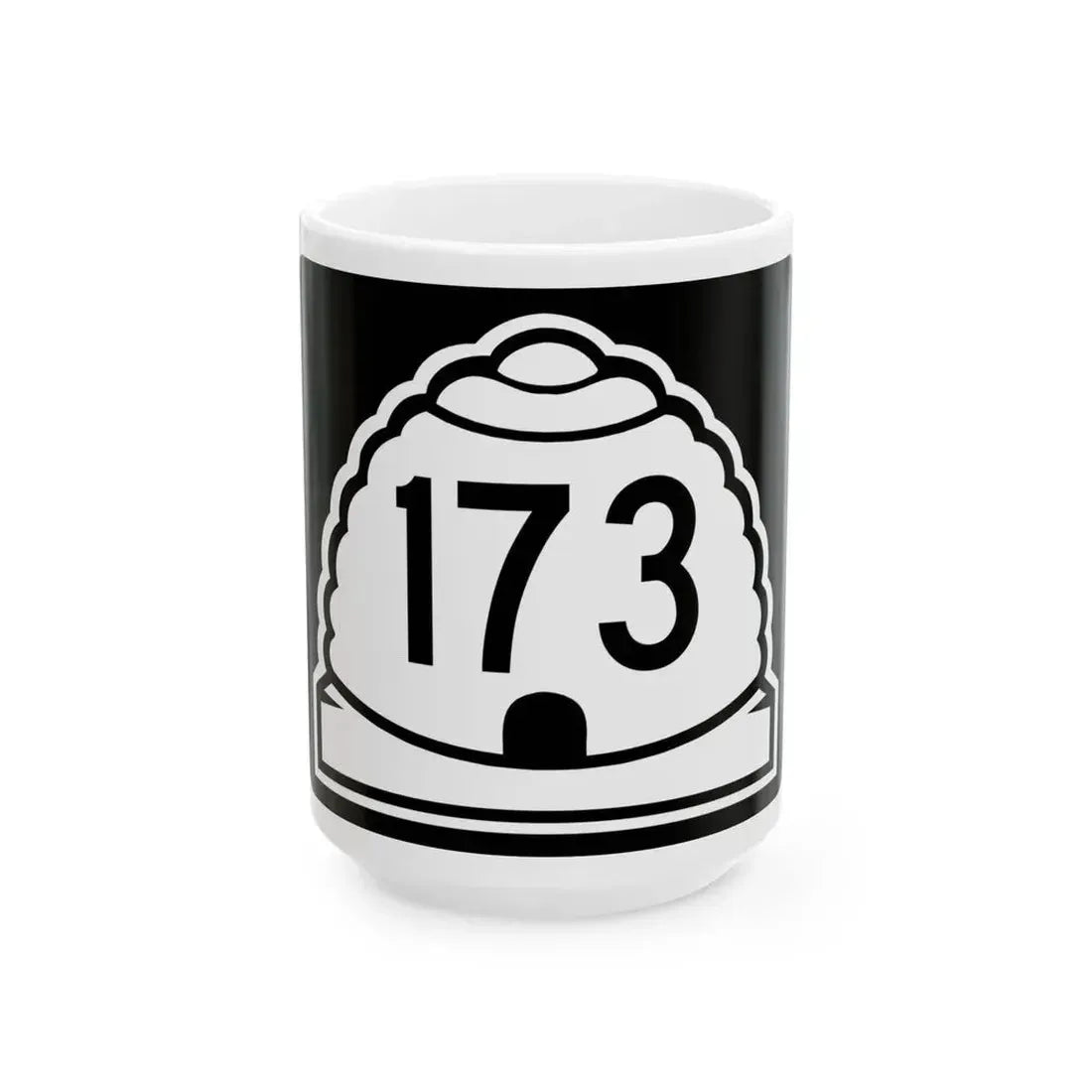 Utah 173 (Utah) (Road Sign) White Coffee Mug 15oz - Go Mug Yourself
