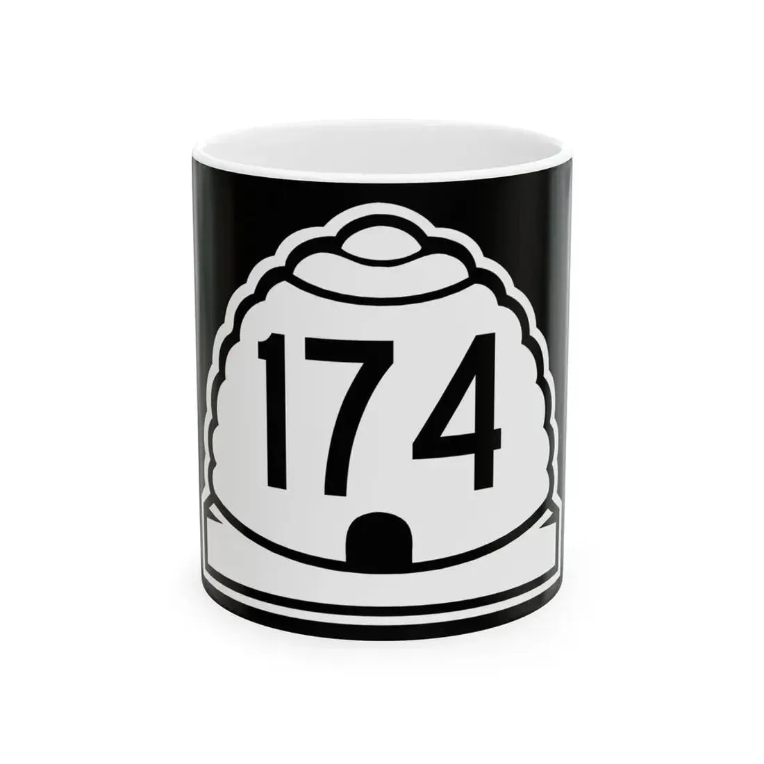 Utah 174 (Utah) (Road Sign) White Coffee Mug 11oz - Go Mug Yourself